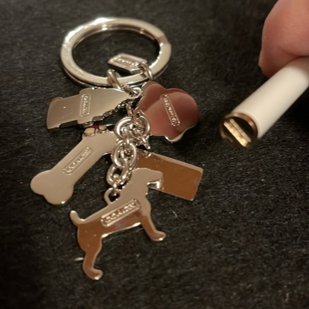 COACH Dog Keychain & COACH Ink Pen - Picture 5 of 8